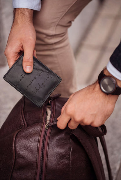 CARD WALLET CH608 BKA  "RFID PROTECTION"