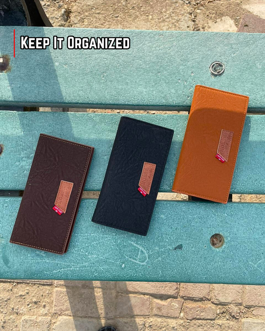 Men’s Long Wallet – Multi Card & Cash Organizer